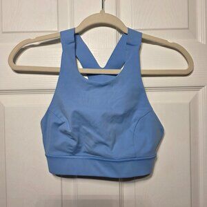 Lululemon Fast and Free Sports Bra size 4 Aero Blue